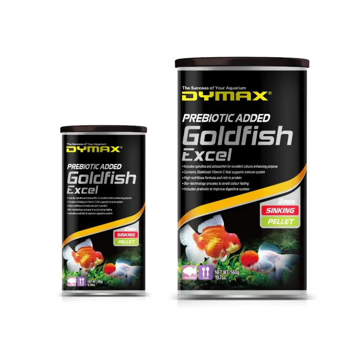 goldfish_excel_2 Dymax Goldfish Excel 3mm Pellets (19.7oz/560g) - Image 1