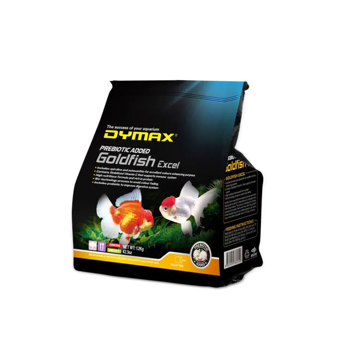goldfish_excel_pouch Dymax Goldfish Excel 2mm Pellets (42.3oz/1.2kg) - Image 1